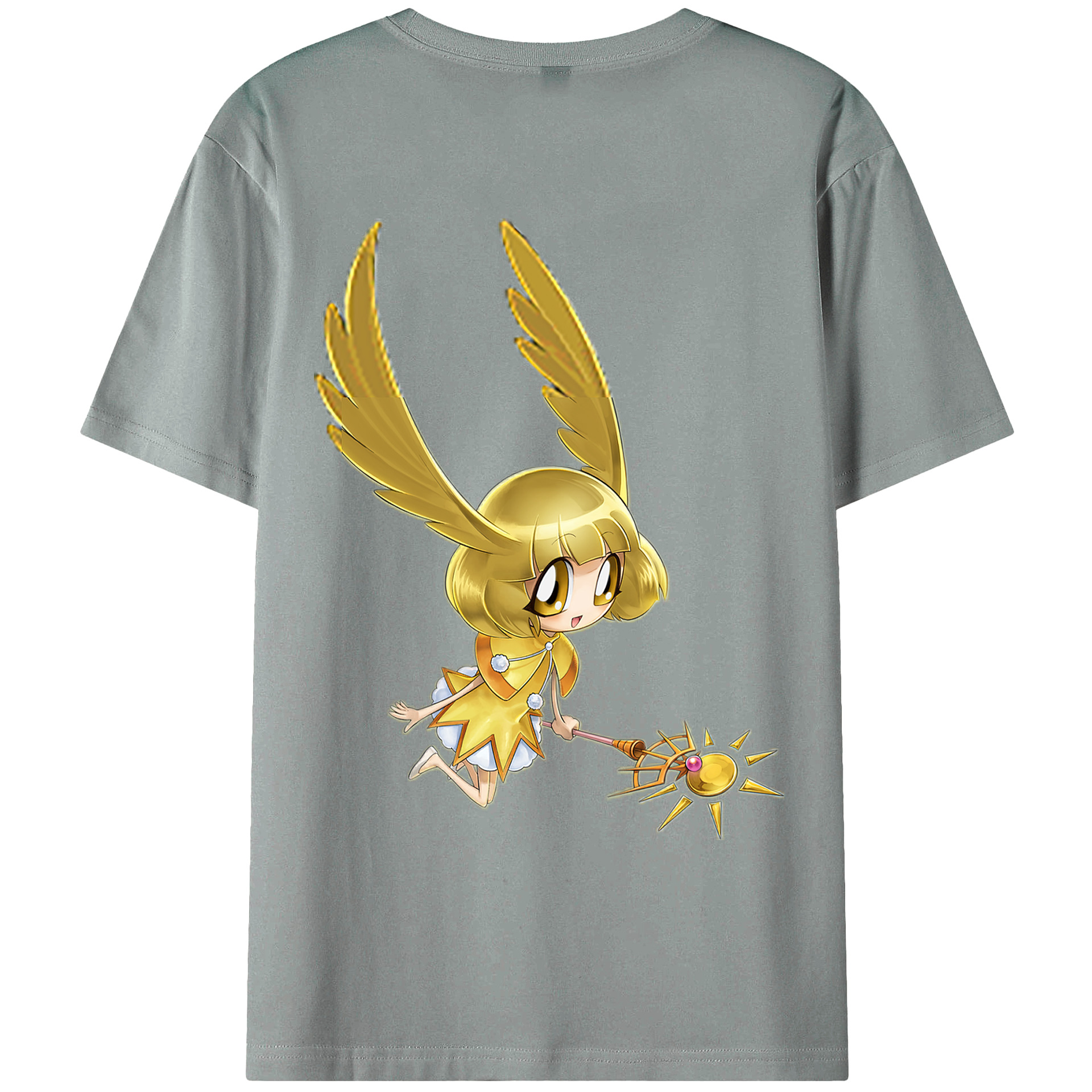 （画像用） 遊☆戯☆王 Yu-Gi-Oh! 綿100％ メンズ半袖Tシャツ（バックプリント） 通気性